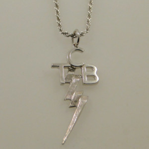 1028 - TCB Necklace – Sterling Silver – Reduced Size with 18″ Chain by Lowell Hays