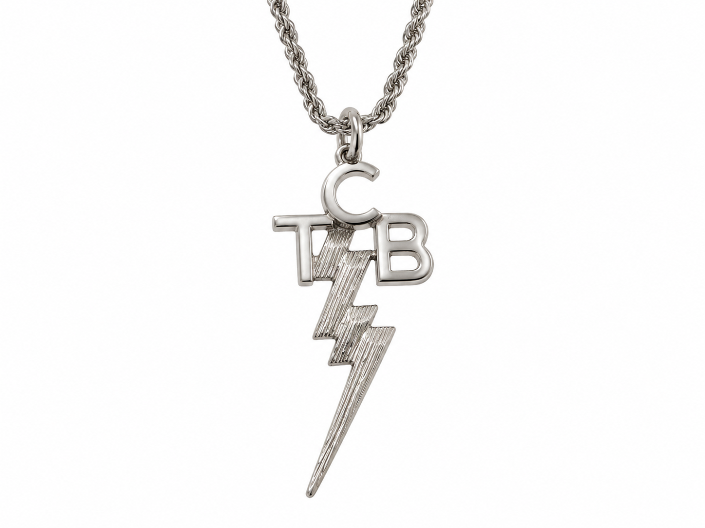 Sterling Silver TCB Necklace by Lowell Hays