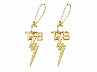 14k Gold TCB Earrings | Lisa Marie Size by Lowell Hays