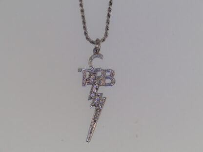 TCB Necklace – Sterling Silver CZ Bolt 1090