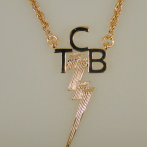 ELV019NG - TCB Necklace – 18K Gold Plated by Lowell Hays