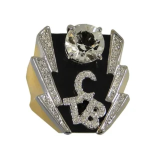 18k Gold Plated TCB Medium Ring by Lowell Hays