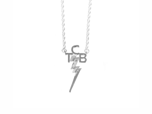 TCB Necklace - Sterling Silver-Plated by Lowell Hays