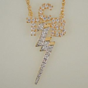 ELV091TCB - TCB Necklace with CZ Stones by Lowell Hays