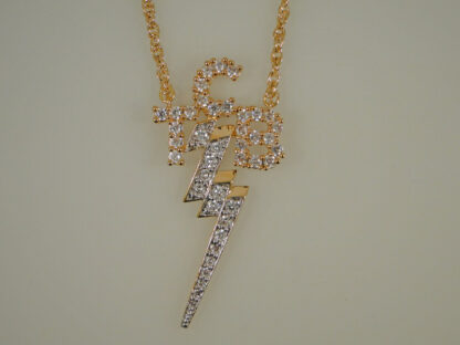 TCB Necklace with CZ Stones | Elvis Jeweler | SKU ELV091TCB