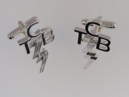 TCB Cuff Links – Sterling Silver Plated ELV097S