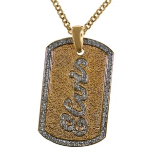 Elvis Dog Tag Necklace by Lowell Hays