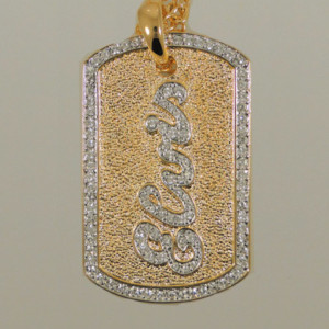 ELV063 - Dog Tag Necklace by Lowell Hays