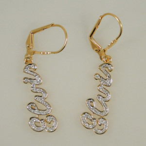 ELV087 - TCB Earrings with Swarovski Crystals by Lowell Hays