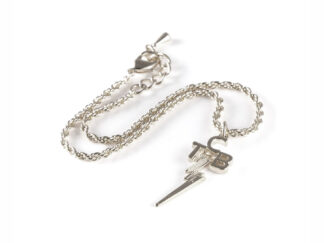 Silver plated TCB Anklet by Lowell Hays