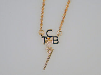 Gold Plated Lisa Marie Size TCB Necklace | Elvis Jeweler Lowell Hays | SKU ELV019LG