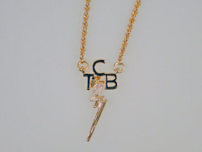 Gold Plated Lisa Marie Size TCB Necklace | Elvis Jeweler Lowell Hays | SKU ELV019LG