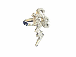Elvis Diamond TCB Ring by Lowell Hays