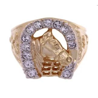 Horse Head Horseshoe Ring by Lowell Hays (ELV011)